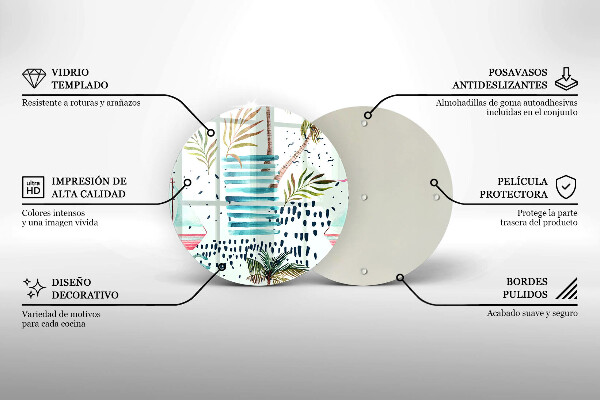 Glas Herdabdeckplatte Feiertagsillustrationen