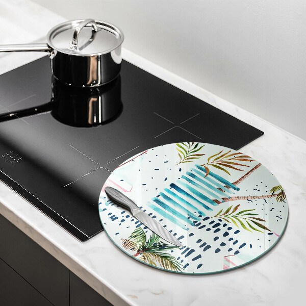 Glas Herdabdeckplatte Feiertagsillustrationen