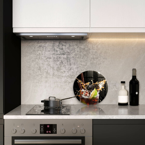 Glas Herdabdeckplatte Mit Eis trinken