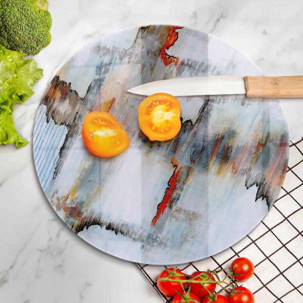 Glas Herdabdeckplatte Abstraktionsfarben