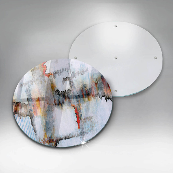 Glas Herdabdeckplatte Abstraktionsfarben