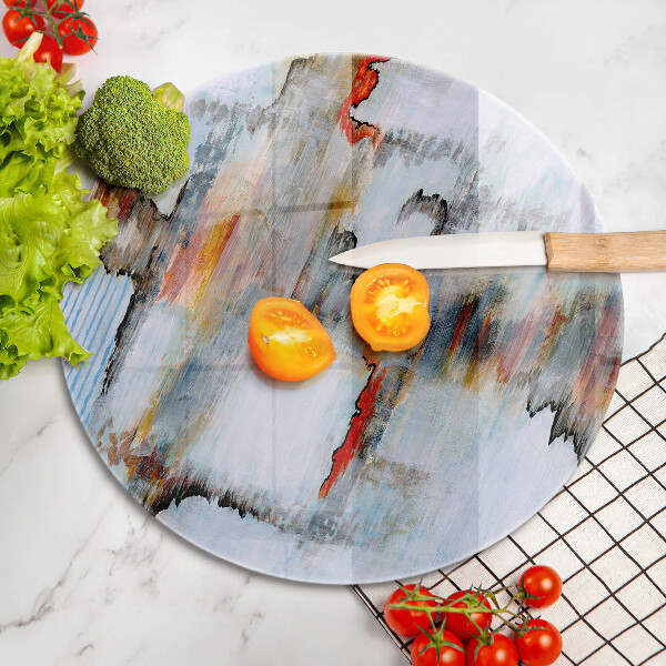 Glas Herdabdeckplatte Abstraktionsfarben