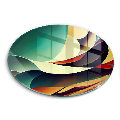 Glas Herdabdeckplatte Formabstraktion