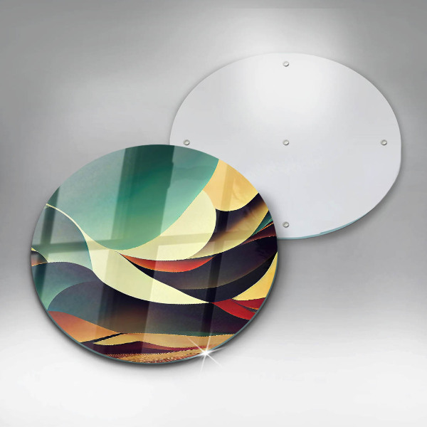 Glas Herdabdeckplatte Formabstraktion