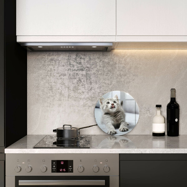 Glas Ceranfeldabdeckung Kleines süßes Kätzchen