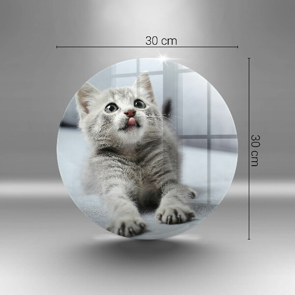 Glas Ceranfeldabdeckung Kleines süßes Kätzchen