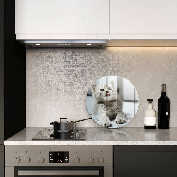 Glas Ceranfeldabdeckung Kleines süßes Kätzchen