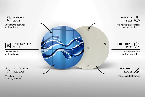 Glas Herdabdeckplatte Flüssige Abstraktion