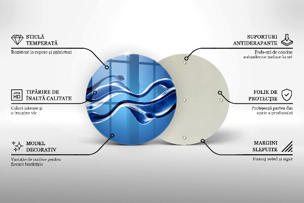 Glas Herdabdeckplatte Flüssige Abstraktion
