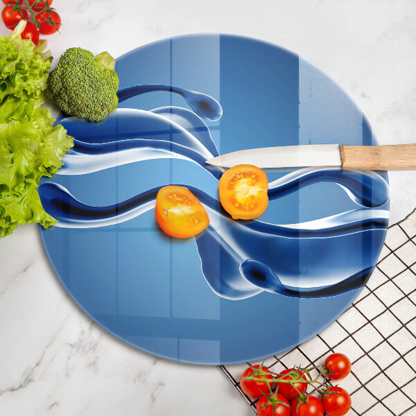 Glas Herdabdeckplatte Flüssige Abstraktion