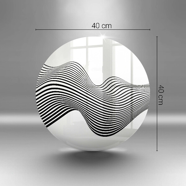 Glas Herdabdeckplatte Lineare Abstraktion