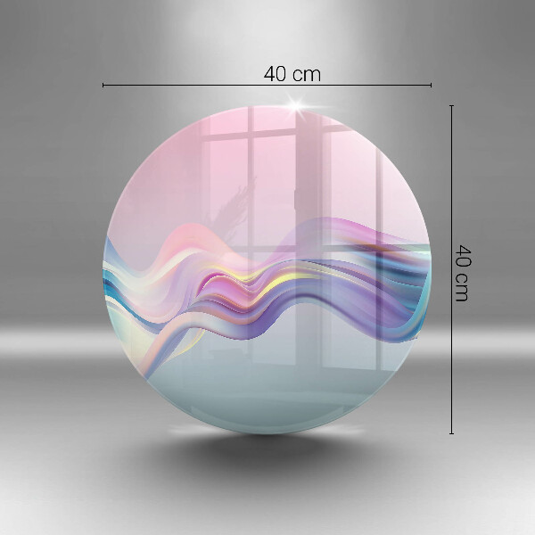 Glas Herdabdeckplatte Pastellabstraktion