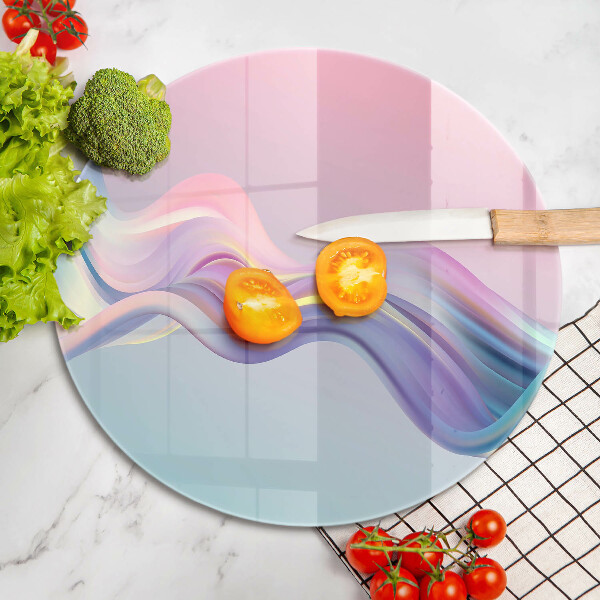 Glas Herdabdeckplatte Pastellabstraktion