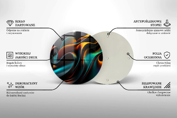 Glas Herdabdeckplatte Bunte Abstraktion
