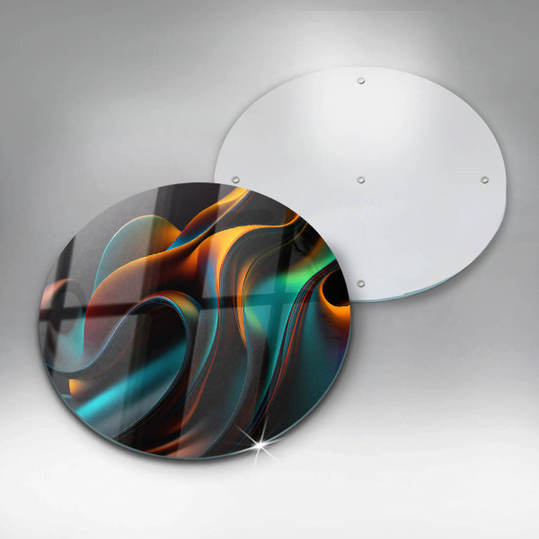 Glas Herdabdeckplatte Bunte Abstraktion