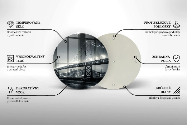 Glas Ceranfeldabdeckung Spritzschutz Benjamin-Franklin-Brücke