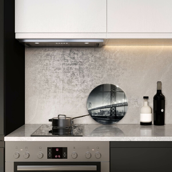 Glas Ceranfeldabdeckung Spritzschutz Benjamin-Franklin-Brücke