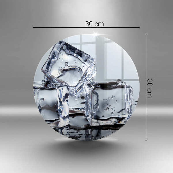 Glas Herdabdeckplatte Eiswürfel