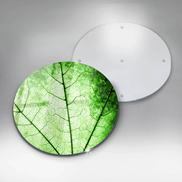 Glas Herdabdeckplatte Dekoratives Aderblatt