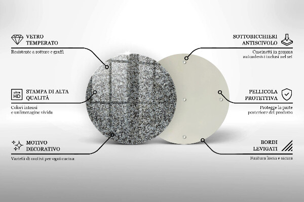 Glas Herdabdeckplatte Steinstruktur