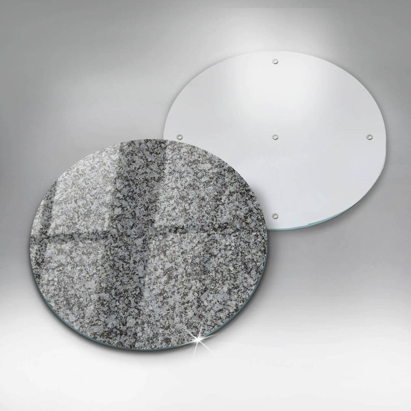 Glas Herdabdeckplatte Steinstruktur