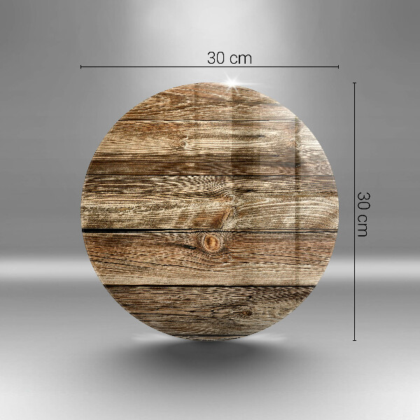 Glas Herdabdeckplatte Holzplankenstruktur