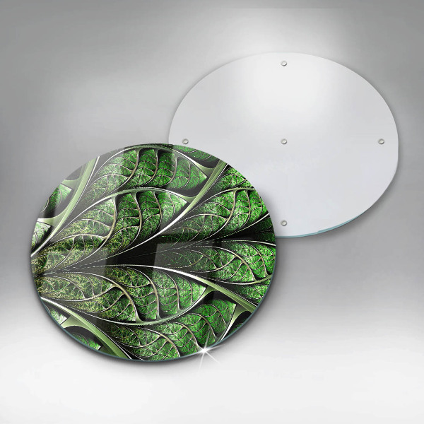 Glas Herdabdeckplatte Struktur der Blattadern