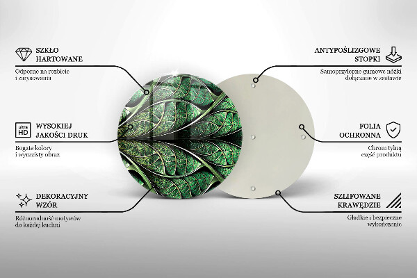 Glas Herdabdeckplatte Struktur der Blattadern