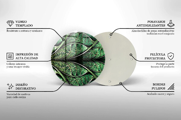 Glas Herdabdeckplatte Struktur der Blattadern