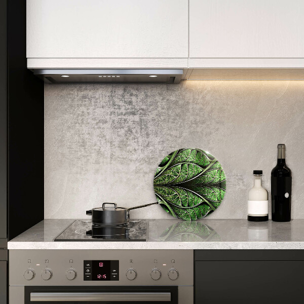 Glas Herdabdeckplatte Struktur der Blattadern