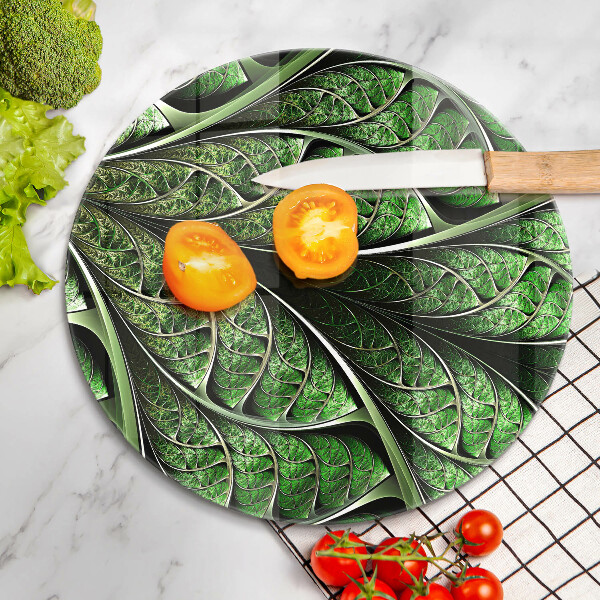 Glas Herdabdeckplatte Struktur der Blattadern