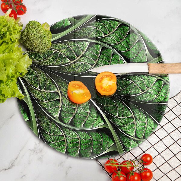 Glas Herdabdeckplatte Struktur der Blattadern