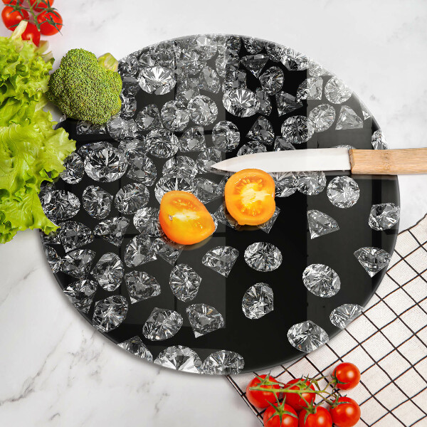 Glas Herdabdeckplatte Diamanten Diamanten