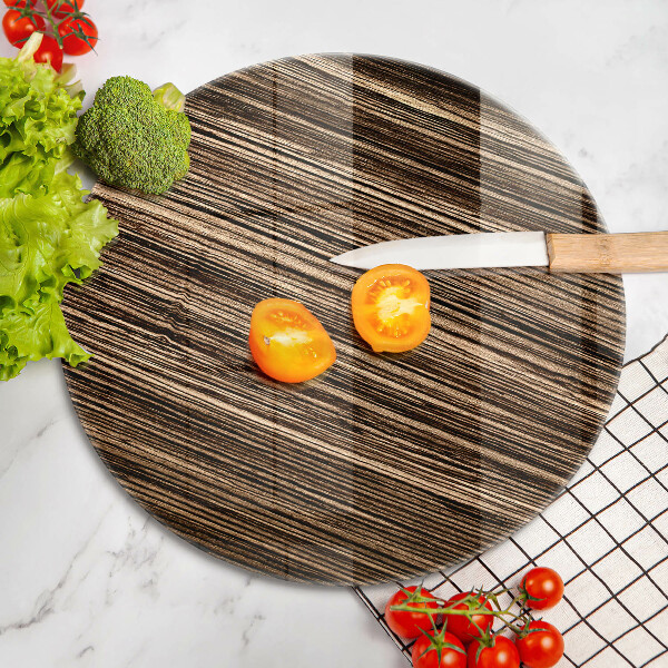 Glas Ceranfeldabdeckung Holzstruktur