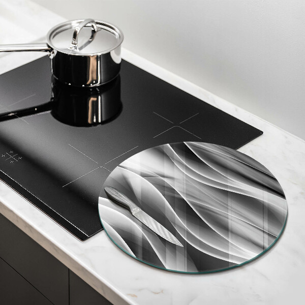 Glas Ceranfeldabdeckung Abstrakte Rauchlinien