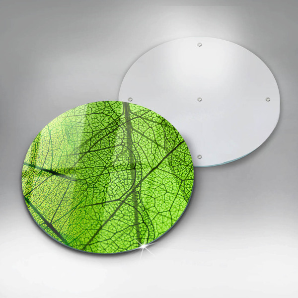 Glas Ceranfeldabdeckung Naturblattadern