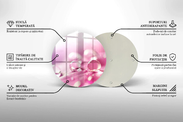 Glas Ceranfeldabdeckung Taublütenblätter