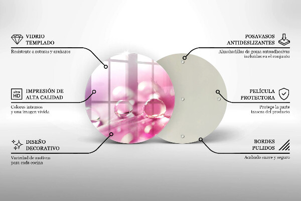 Glas Ceranfeldabdeckung Taublütenblätter