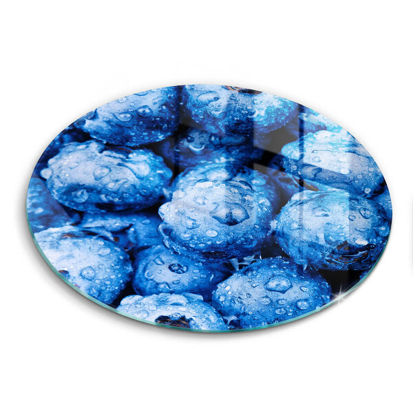Glas Ceranfeldabdeckung Saftige Blaubeeren