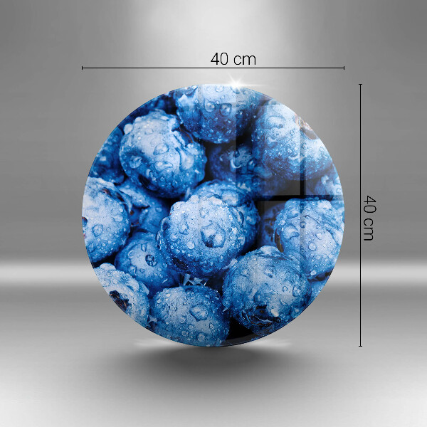 Glas Ceranfeldabdeckung Saftige Blaubeeren