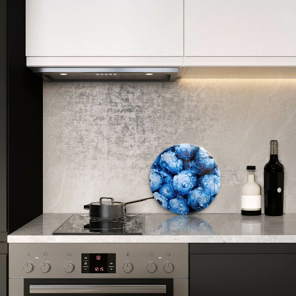 Glas Ceranfeldabdeckung Saftige Blaubeeren