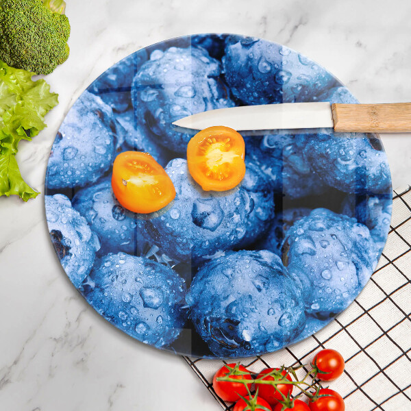 Glas Ceranfeldabdeckung Saftige Blaubeeren