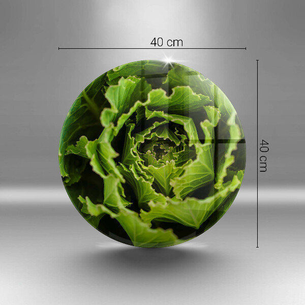 Glas Ceranfeldabdeckung Salatblätter essen