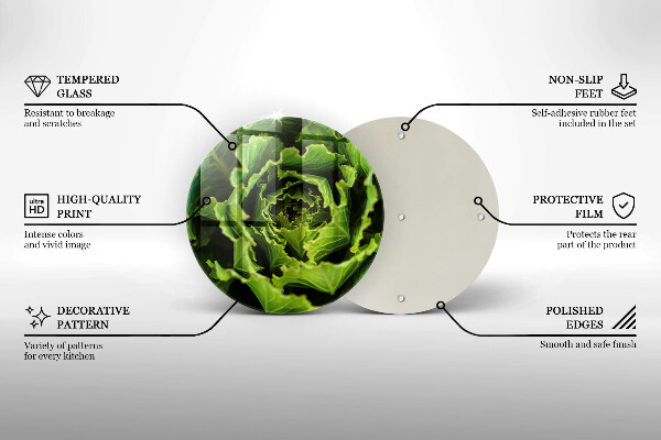 Glas Ceranfeldabdeckung Salatblätter essen