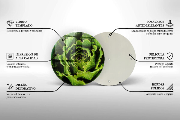 Glas Ceranfeldabdeckung Salatblätter essen