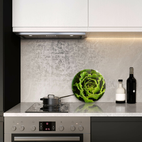 Glas Ceranfeldabdeckung Salatblätter essen