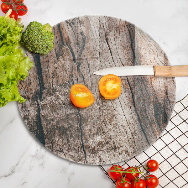 Glas Ceranfeldabdeckung Holzstruktur