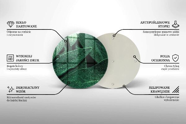Glas Ceranfeldabdeckung Die Blätter der Pflanze