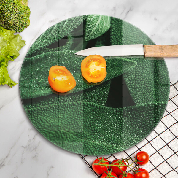 Glas Ceranfeldabdeckung Die Blätter der Pflanze