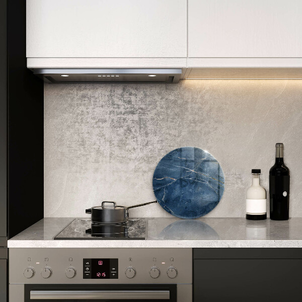 Glas Ceranfeldabdeckung Spritzschutz Marmorsteinstruktur